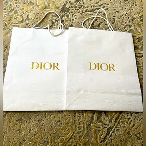 2 Dior Shopping Bags-Large